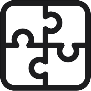 Icon of a puzzle representing Nembørn’s All-in-One Platform for managing enrollment, billing, staff scheduling, and satisfaction in one place.